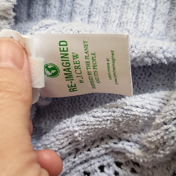 JCrew Re-Imagined Bobble Stitch Ruffle Sleeve Cable Knit Sweater, Grannycore - Picture 10 of 15